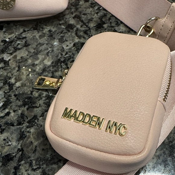 Madden NYC Pink Crossbody Bag with Chain Detail - Picture 2 of 13